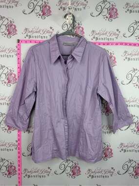 Shirt Lavender Button-Down Collared Shirt - Classic Work-to-Weekend Top
